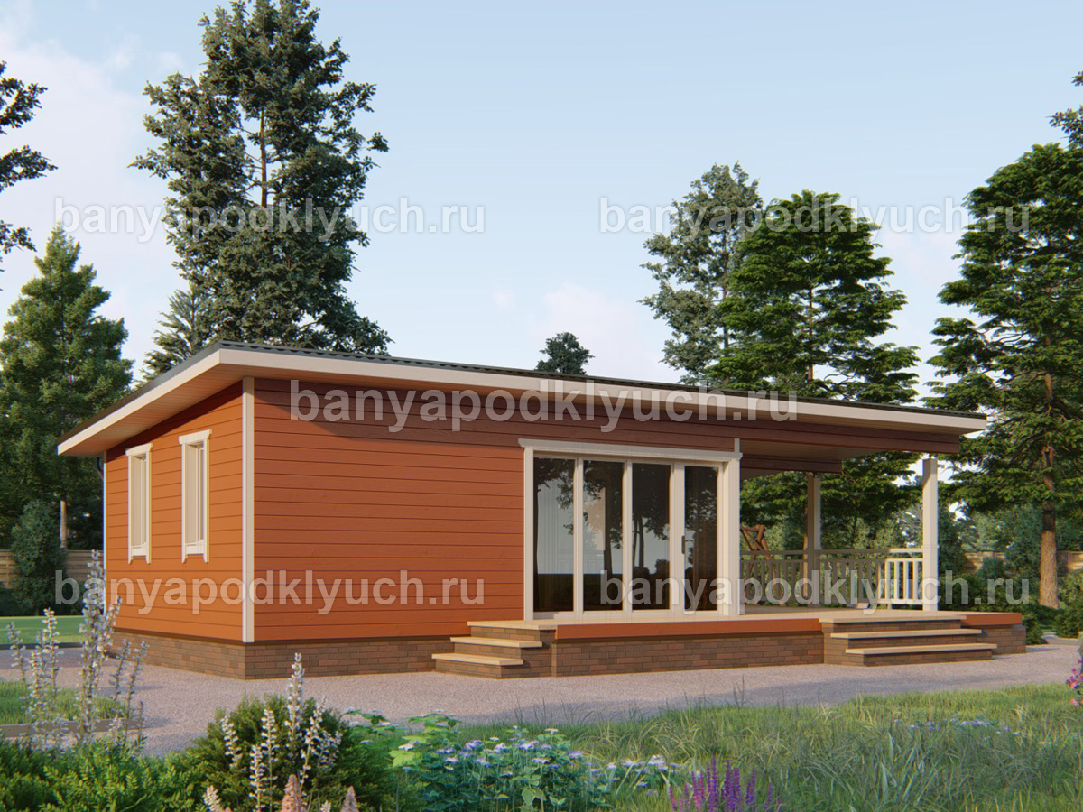 Каркасная баня 11x6.5 м Каркасная баня 11x6.5 м