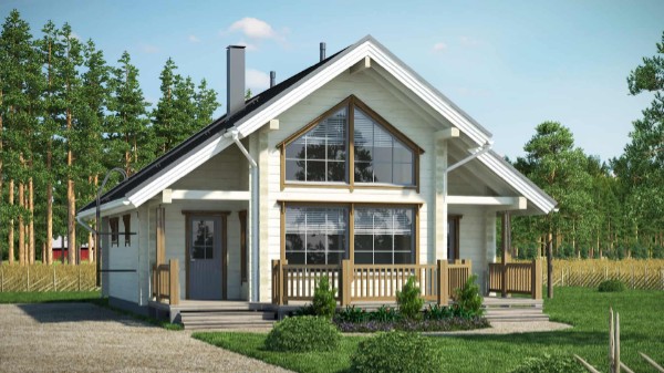 Дом из бруса 9 на 9 м