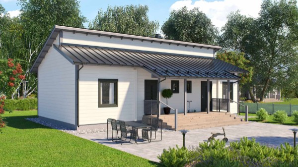 Дом из бруса 14 на 8 м